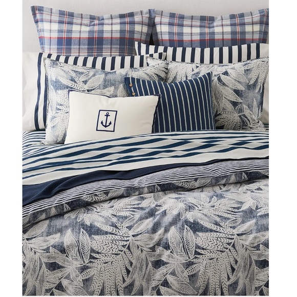 RalphLauren Evan Botanical Palm Comforter Set, Full/Queen - Picture 1 of 8